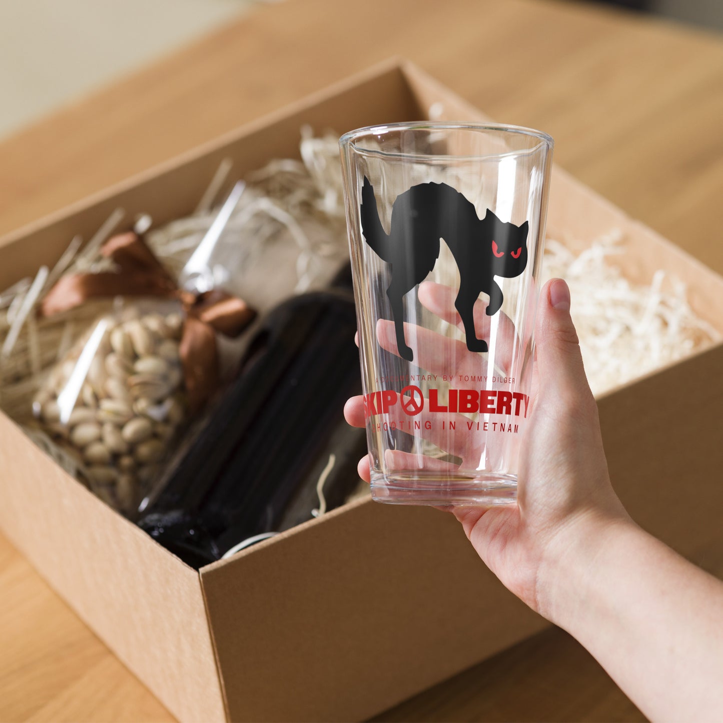 Black Cat Pint Glass