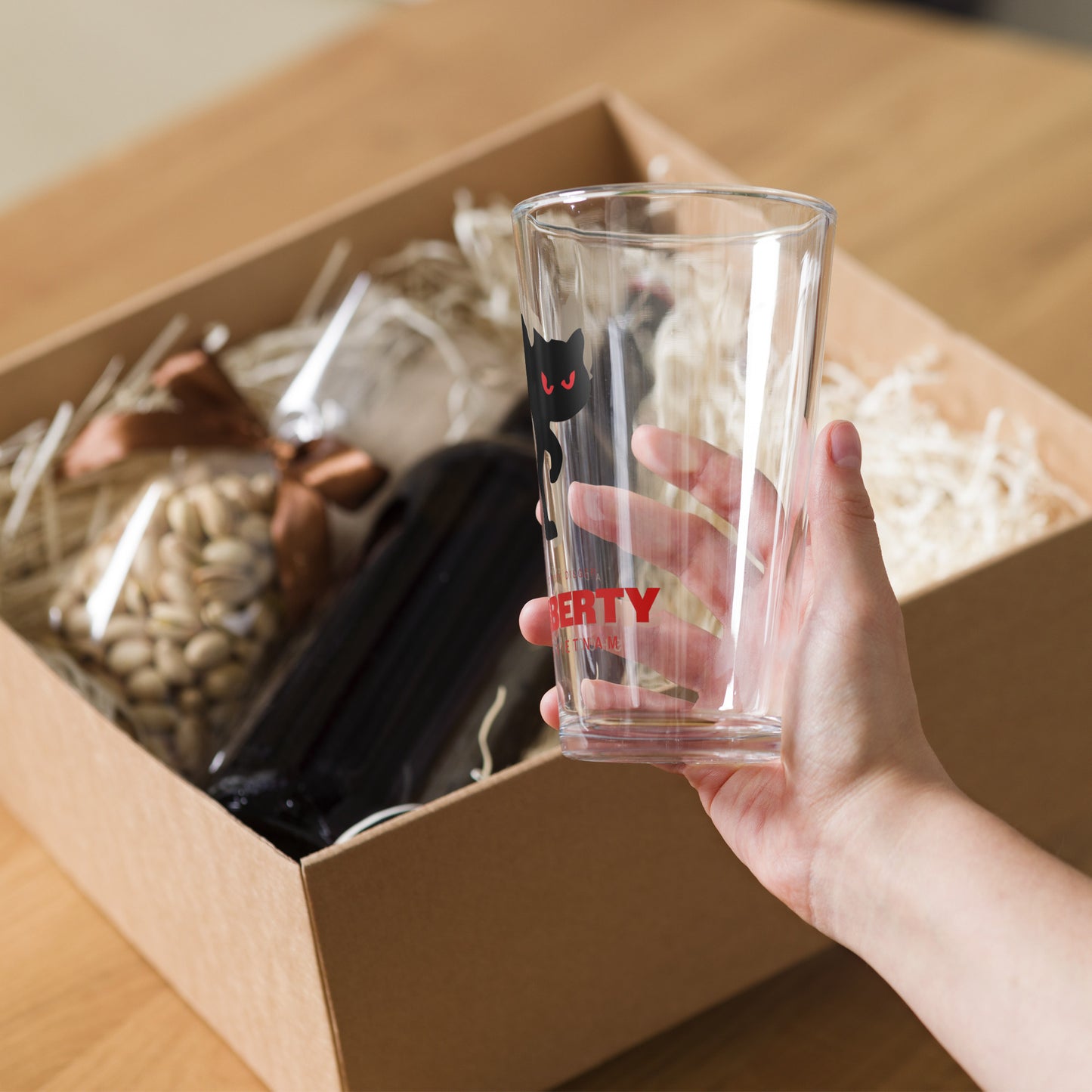 Black Cat Pint Glass